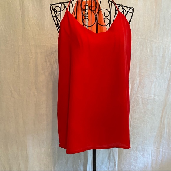 NWOT Express S/P reversible swing tank top. Orange/Red. - Picture 7 of 9